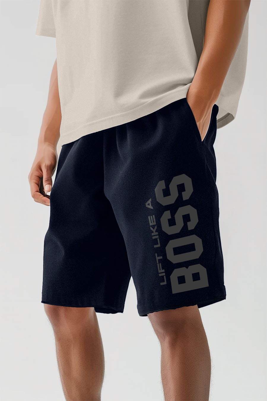 Shorts in Blue color with Lift Like A Big Boss stamp shorts-man-a-g10-front-zoom1-blue-0189.jpg