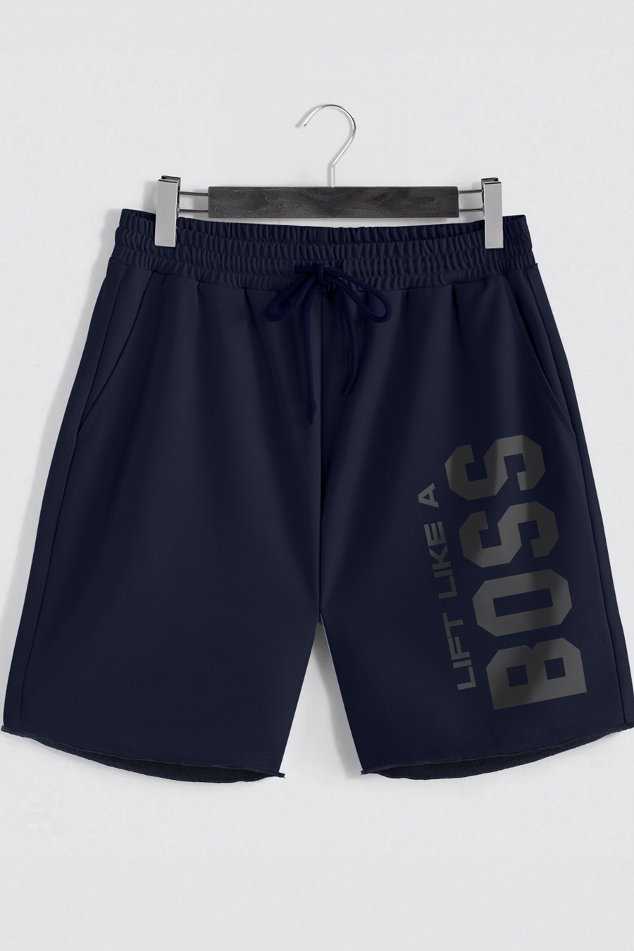 Shorts in Blue color with Lift Like A Big Boss stamp shorts-man-a-isolated-front-zoom2-blue-0189.jpg