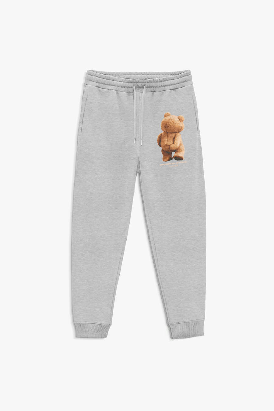 Jogger in Grey color with Teddys Opinion stamp sweatpants_front-isolated-flat-lay-ab_g0_grey_0081.jpg