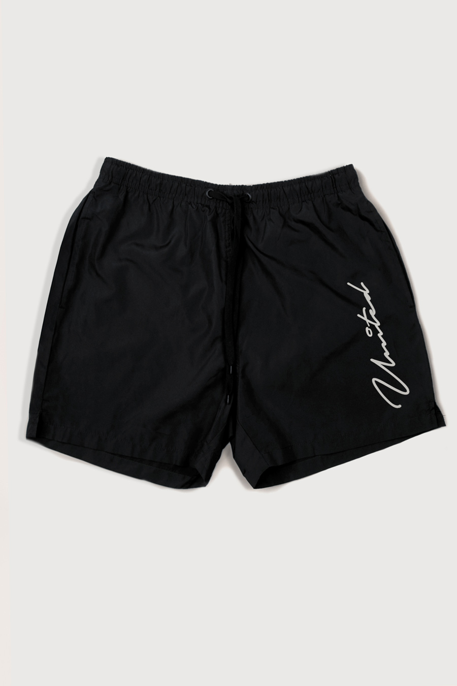 Swimming Shorts in Black Color with United Print swimwear-a-isolated-front-full-black-1261.jpg