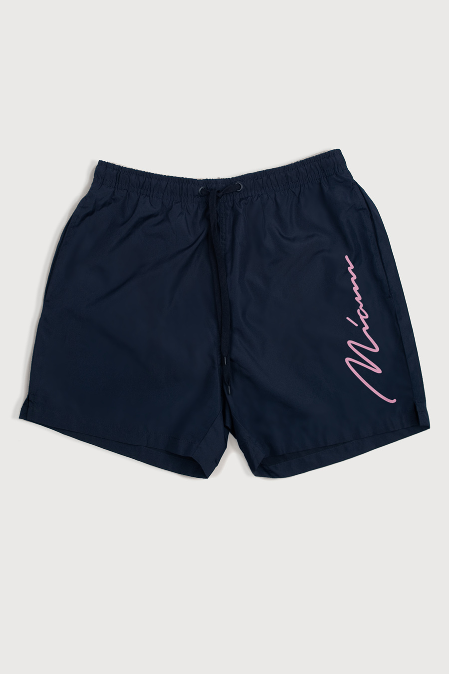 Swimming Shorts in Blue Color with Miami Vice Society Print swimwear-a-isolated-front-full-blue-1194.jpg