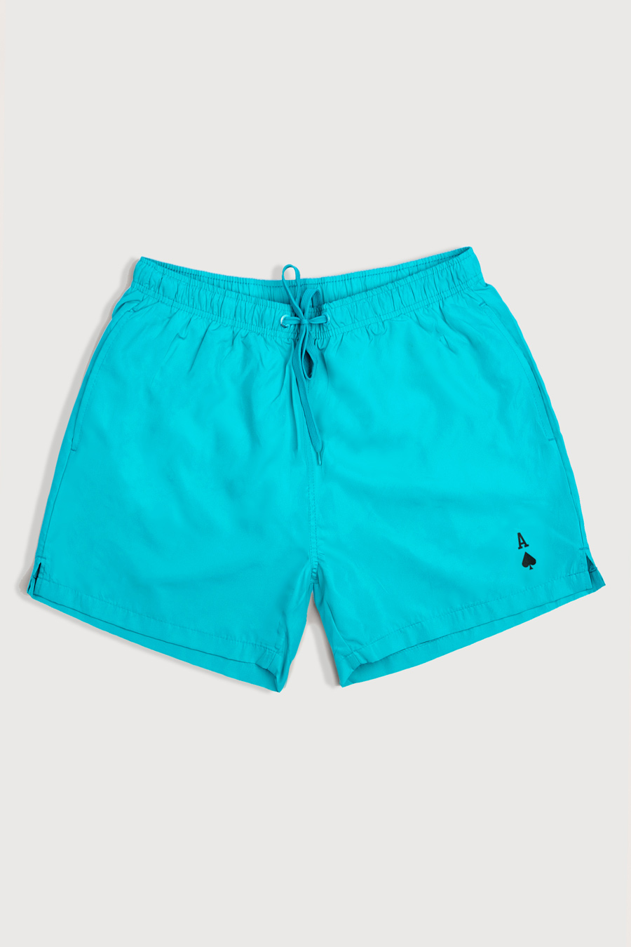Swimming Shorts in Veraman Color with Black Ace Print swimwear-a-isolated-front-full-veraman-1236.jpg