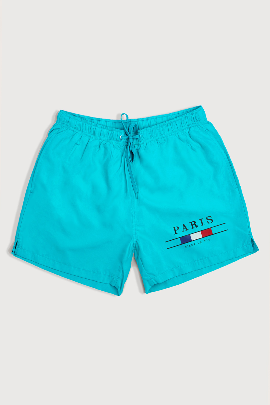 Swimming Shorts in Veraman Color with Paris La Vie Print swimwear-a-isolated-front-full-veraman-1260.jpg