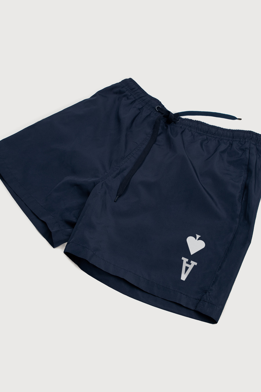 Swimming Shorts in Blue Color with Ace Reversed Print swimwear-a-isolated-front-zoom1-blue-1237.jpg