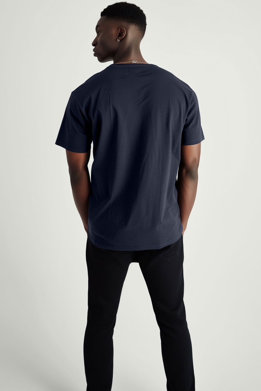 T-Shirt in Blue color with Take my Money Teddy Print t-shirt-man-a-g52-back-full-blue-no_stamp.jpg