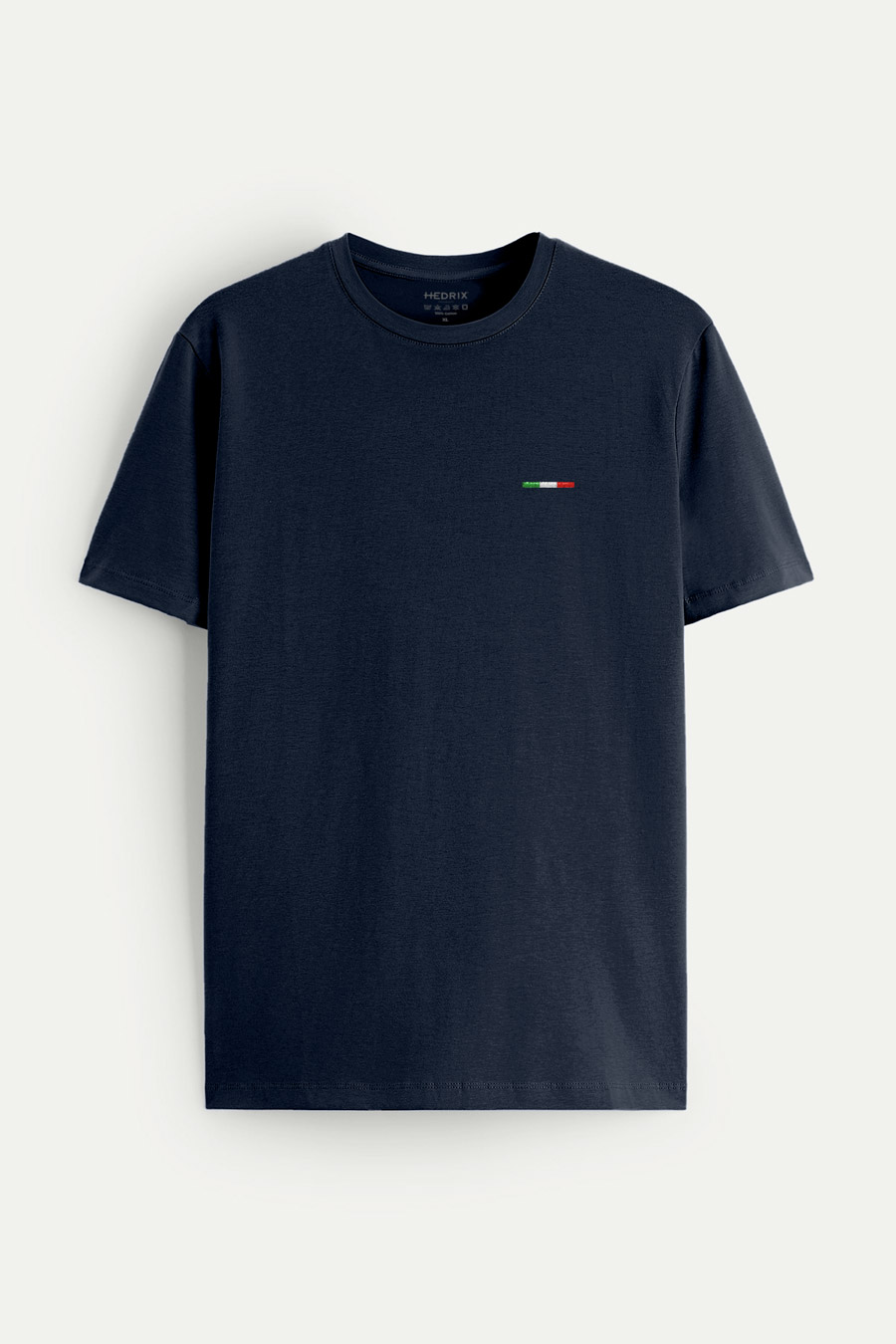 T-Shirt in Blue color with Italian Stripe Print t-shirt-man-a-isolated-front-full-blue-2549.jpg