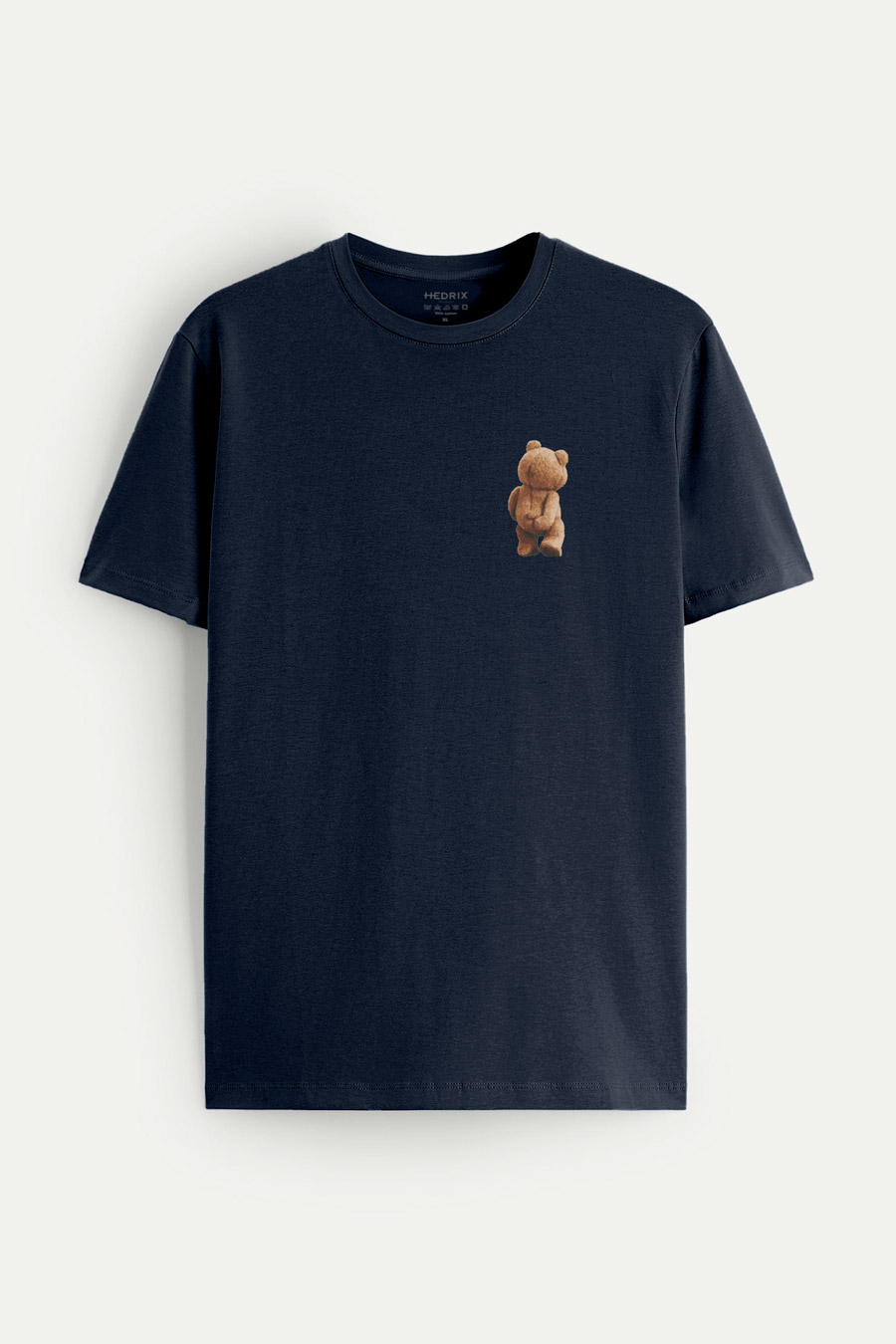 T-Shirt in Blue color with Teddys Opinion Print t-shirt-man-a-isolated-front-full-blue-2761.jpg